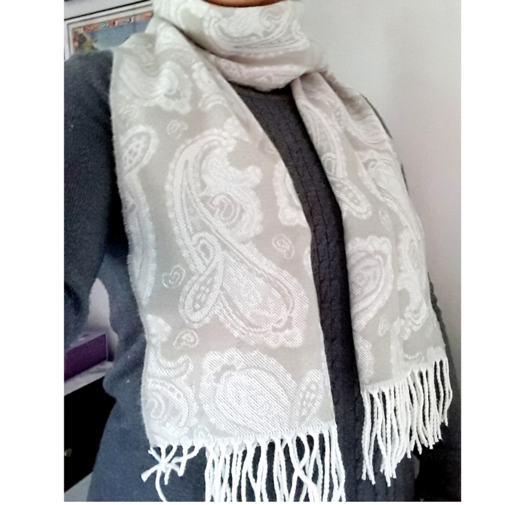 NWT Paisley Scarf by D&Y